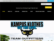 Tablet Screenshot of kampusklothes.com